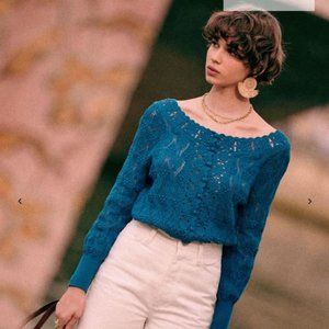 Sezane Anika Jumper - Peacock